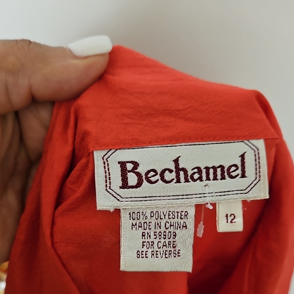 Bechamel Bright Orange/Red Jumpsuit